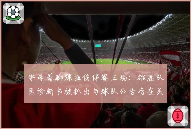 字母哥脚踝扭伤停赛三场：雄鹿队医诊断书被扒出与球队公告存在关键出入